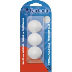 Garlando Blisterpack Tafelvoetbal bal Wit 3 stuks