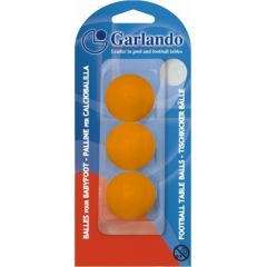 Garlando Blisterpack Tafelvoetbal bal Oranje 3 stuks